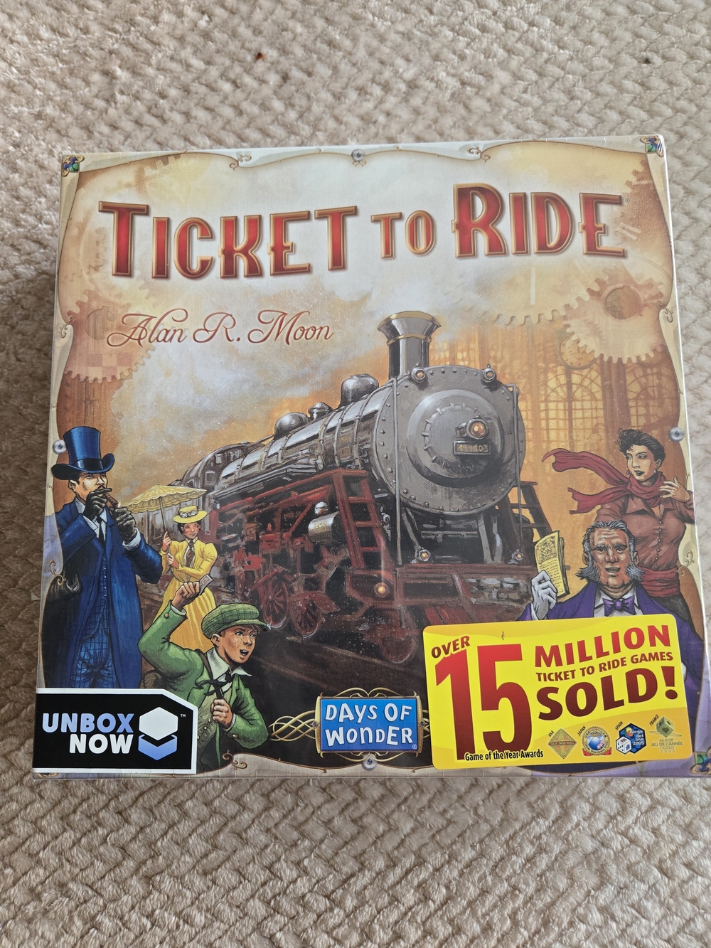 Ticket to Ride Board Game by Days of Wonder. Alan R. Moon Family Strategy Game